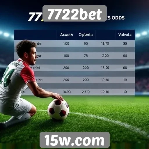 Comparação de odds entre 7722bet e concorrentes