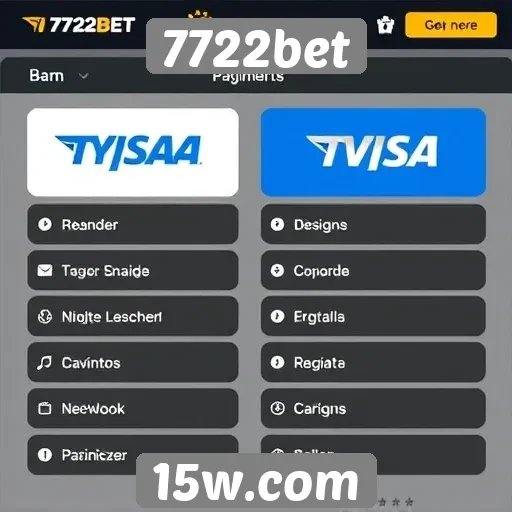 Métodos de pagamento disponíveis no 7722bet